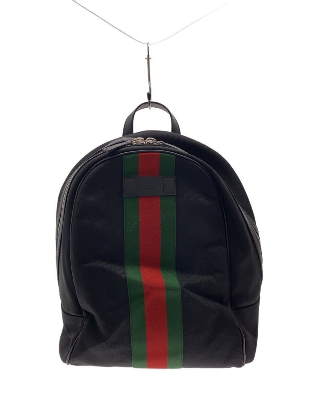 Gucci Backpack Rucksack Leather Black